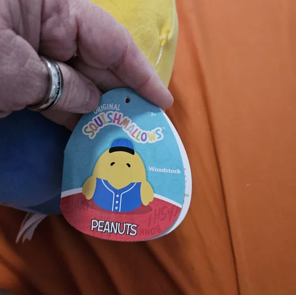 NWT Peanuts Woodstock Baseball Squishmallow - Picture 2 of 3